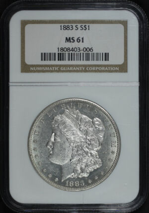 Obverse of this 1883-S Morgan Dollar NGC MS-61