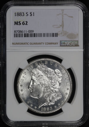 Obverse of this 1883-S Morgan Dollar NGC MS-62