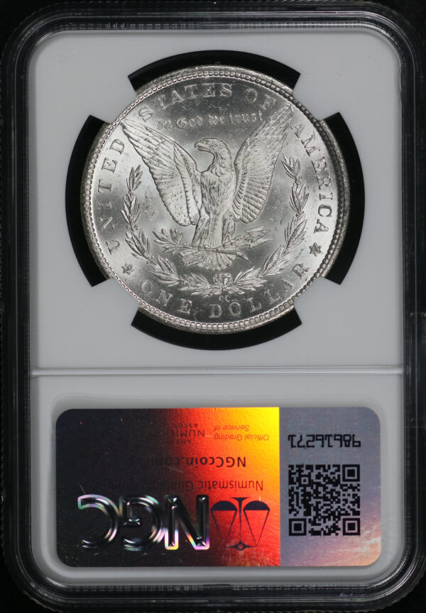 Reverse of this 1884-CC Morgan Dollar NGC MS-62