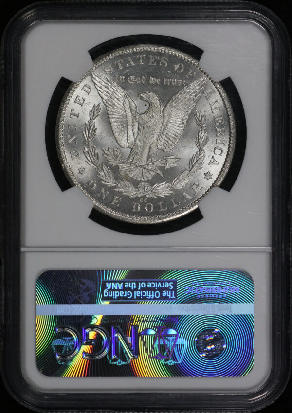 Reverse of this 1884-CC Morgan Dollar NGC MS-63