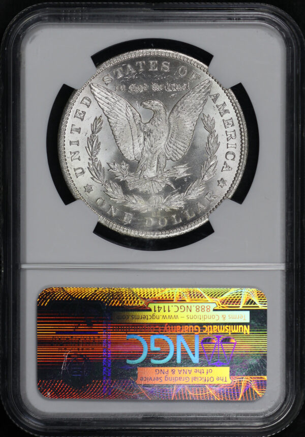 Reverse of this 1884-CC Morgan Dollar NGC MS-63