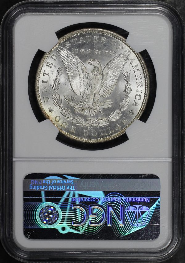 Reverse of this 1884-CC Morgan Dollar NGC MS-63