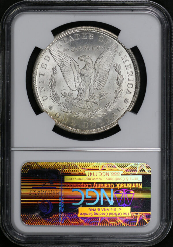 Reverse of this 1884-CC Morgan Dollar NGC MS-63