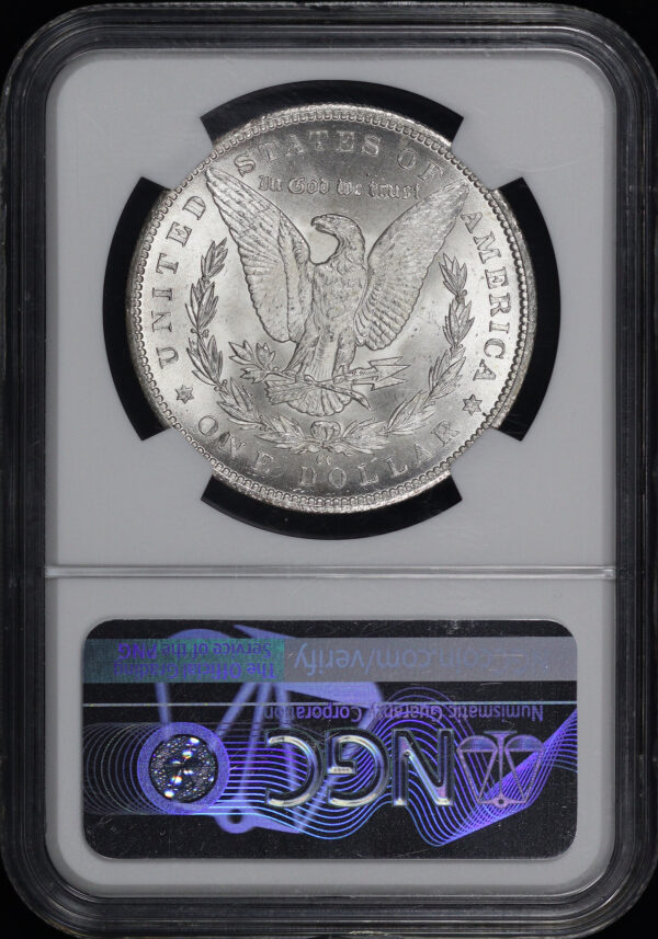 Reverse of this 1884-CC Morgan Dollar NGC MS-63