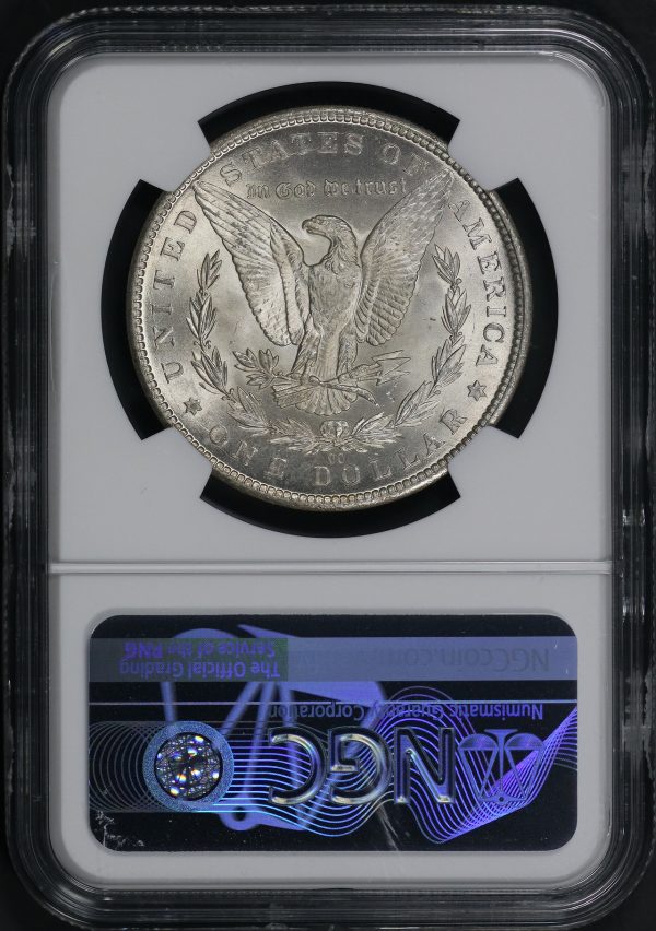 Reverse of this 1884-CC Morgan Dollar NGC MS-63