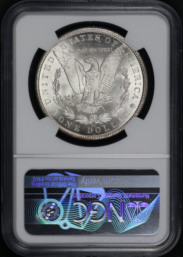 Reverse of this 1884-CC Morgan Dollar NGC MS-63