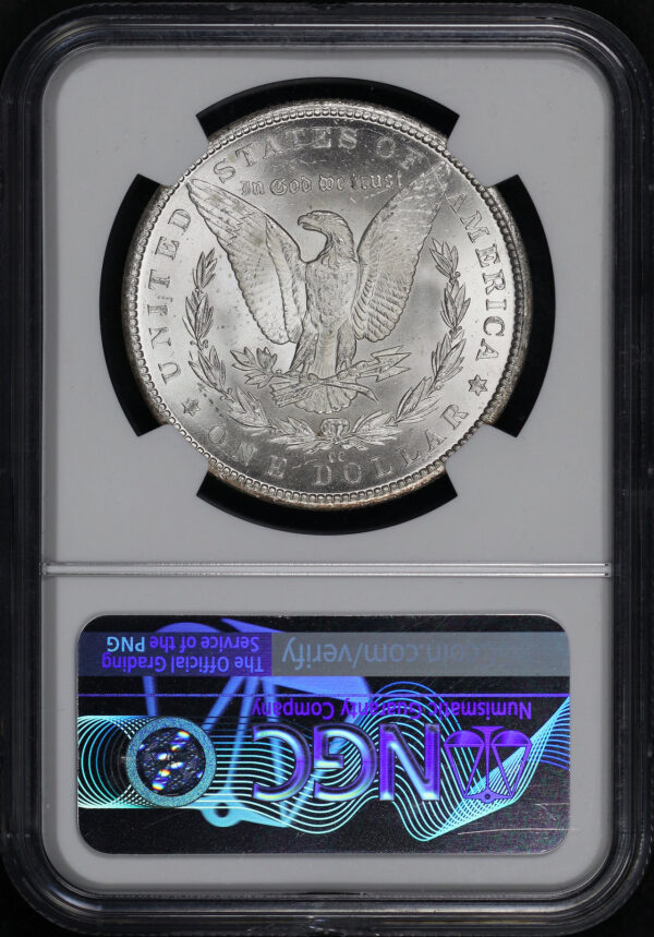 Reverse of this 1884-CC Morgan Dollar NGC MS-63