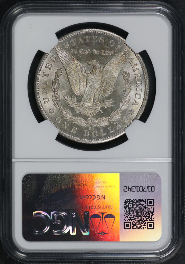 Reverse of this 1884-CC Morgan Dollar NGC MS-63