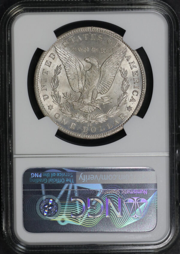 Reverse of this 1884-CC Morgan Dollar NGC MS-63
