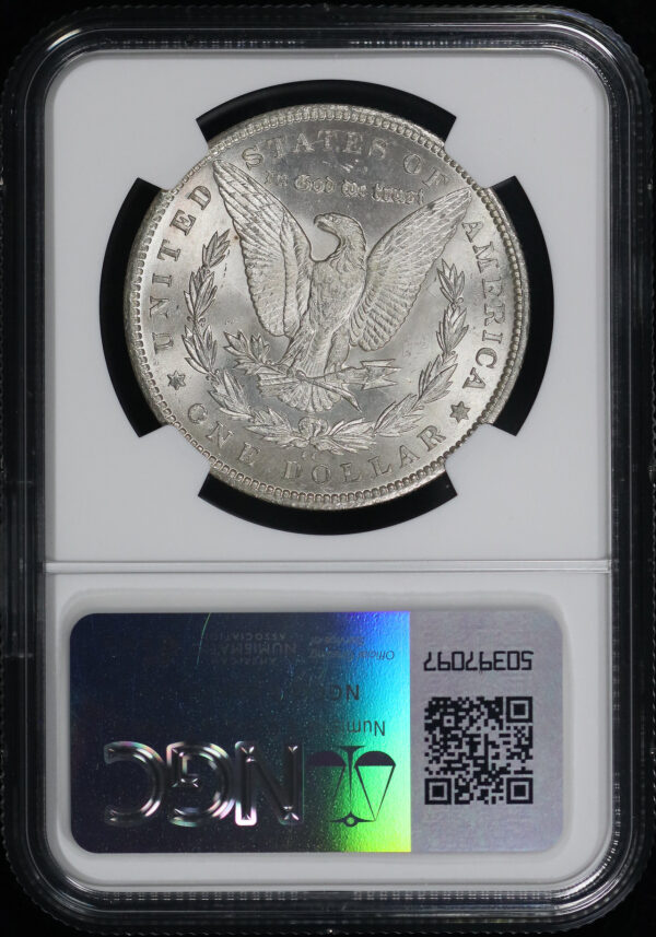 Reverse of this 1884-CC Morgan Dollar NGC MS-63