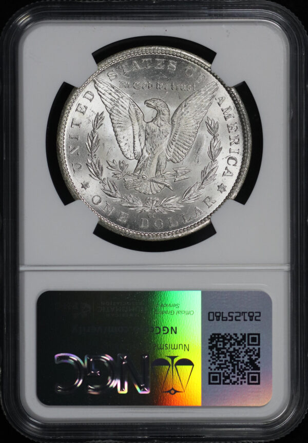 Reverse of this 1884-CC Morgan Dollar NGC MS-63