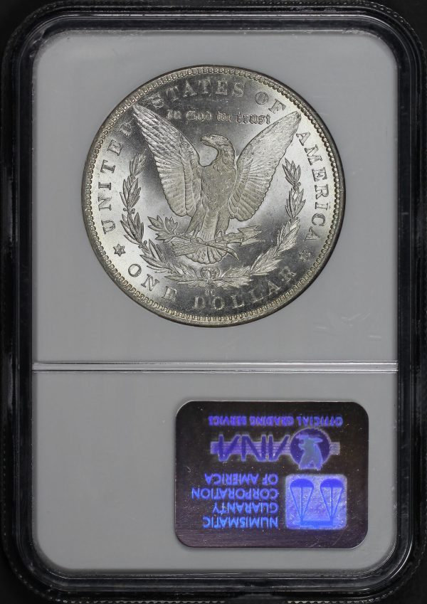 Reverse of this 1884-O Morgan Dollar NGC MS-63
