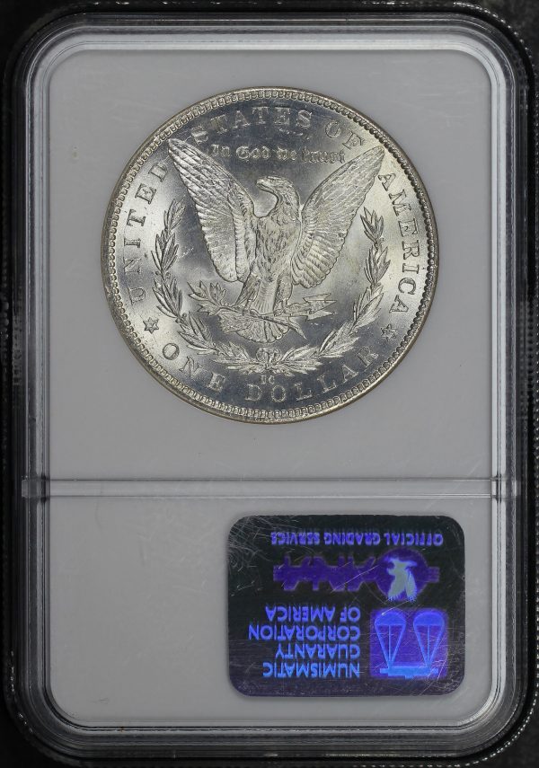 Reverse of this 1884-CC Morgan Dollar NGC MS-63