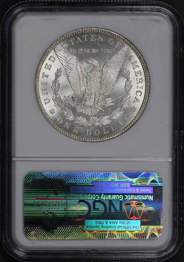 Reverse of this 1884-CC Morgan Dollar NGC MS-63