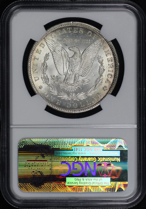 Reverse of this 1884-CC Morgan Dollar NGC MS-64