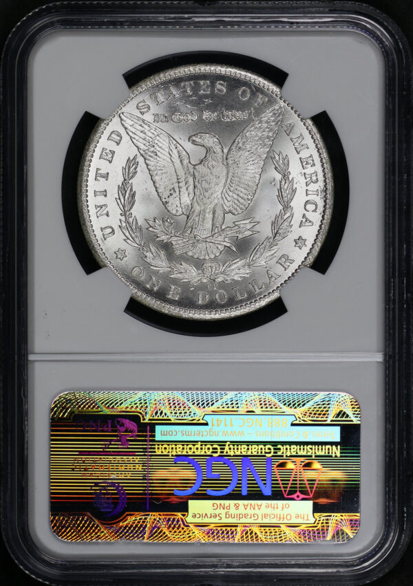Reverse of this 1884-CC Morgan Dollar NGC MS-64