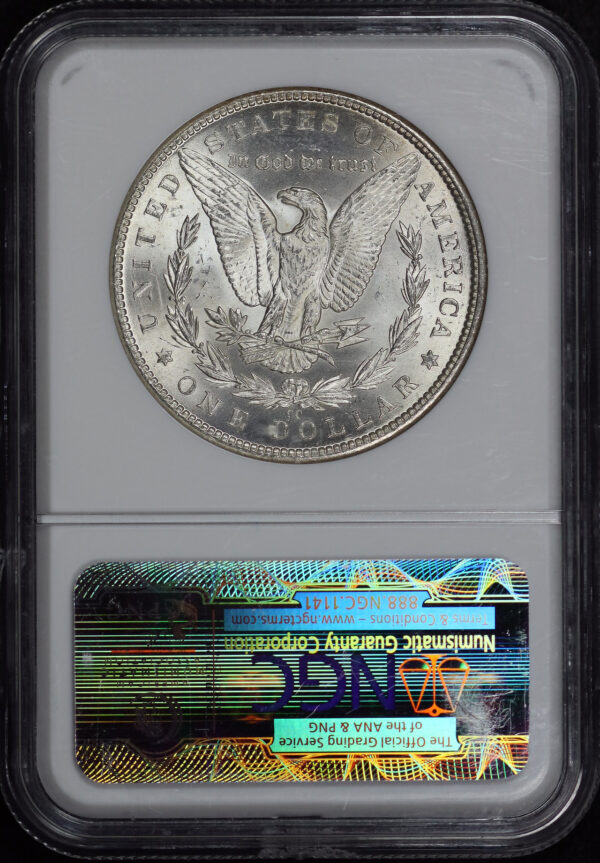 Reverse of this 1884-CC Morgan Dollar NGC MS-64 GSA Hoard Label