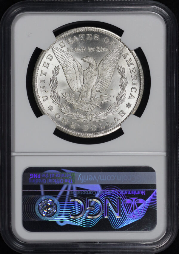 Reverse of this 1884-CC Morgan Dollar NGC MS-66+