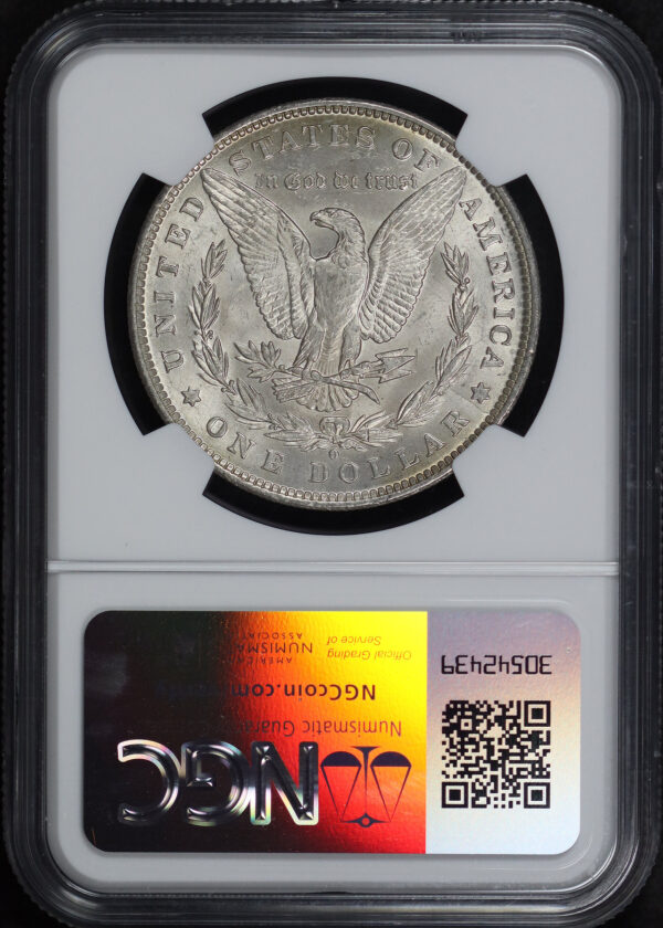 Reverse of this 1884-O Morgan Dollar NGC MS-61