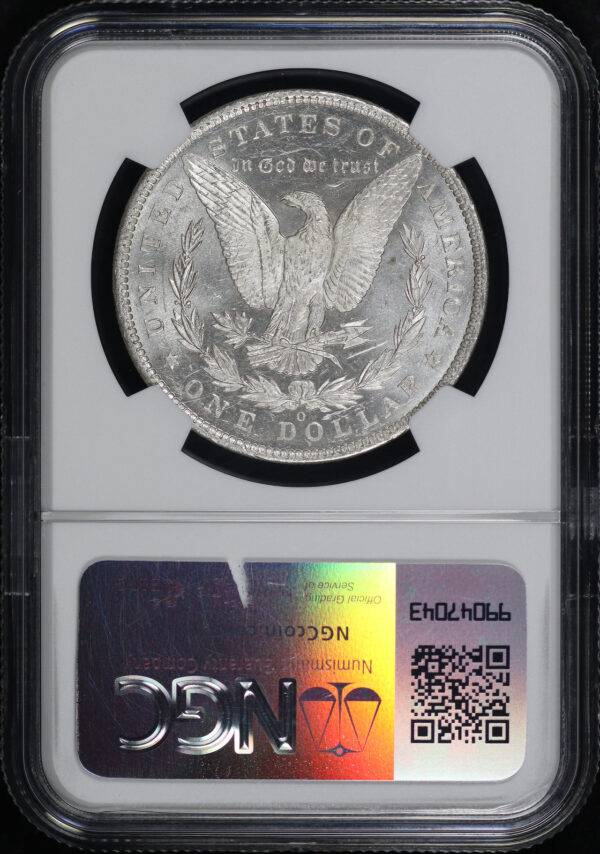 Reverse of this 1884-O Morgan Dollar NGC MS-61