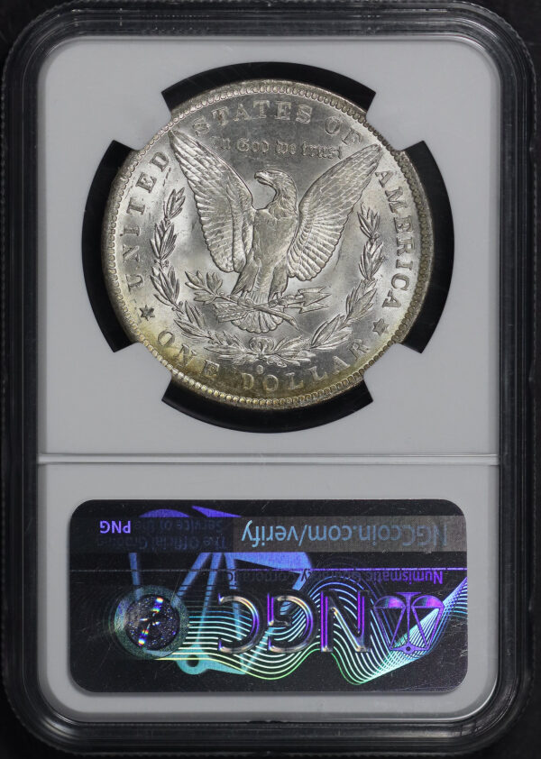 Reverse of this 1884-O Morgan Dollar NGC MS-62