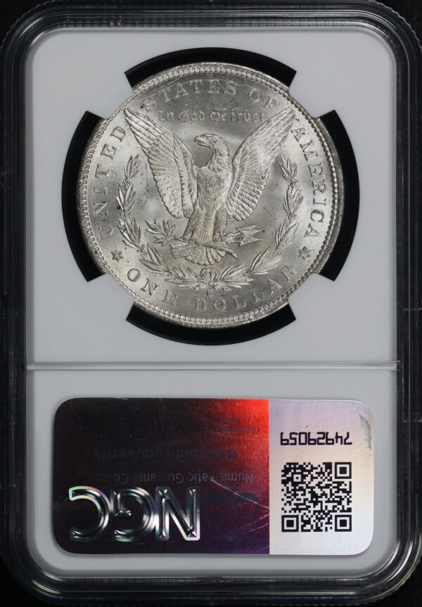 Reverse of this 1884-O Morgan Dollar NGC MS-63