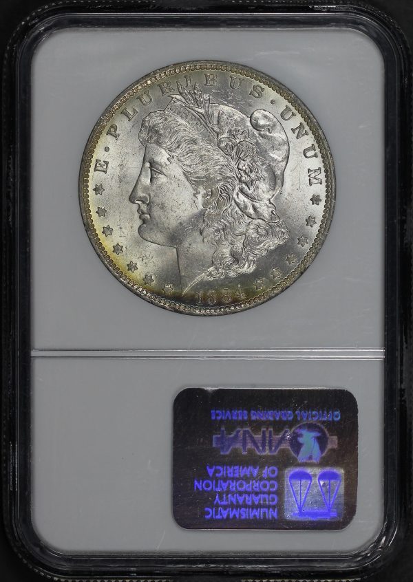Reverse of this 1884-O Morgan Dollar NGC MS-63★ CAC