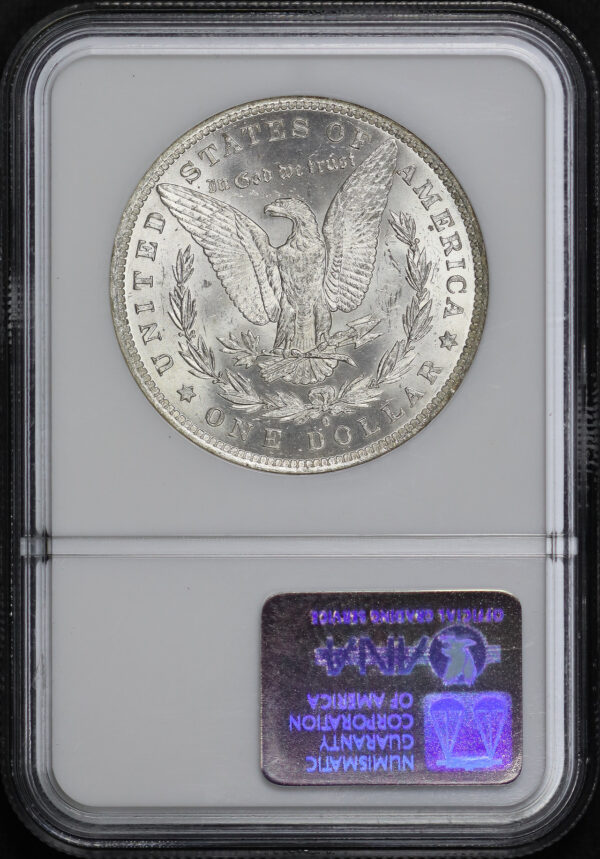 Reverse of this 1884-O Morgan Dollar NGC MS-63