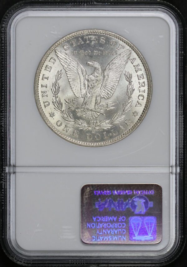 Reverse of this 1884-O Morgan Dollar NGC MS-63