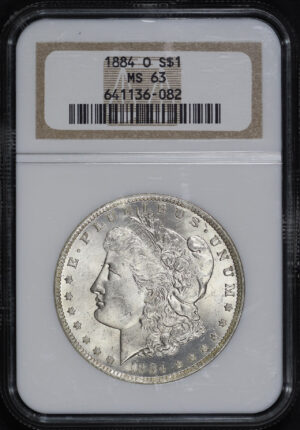 Obverse of this 1884-O Morgan Dollar NGC MS-63