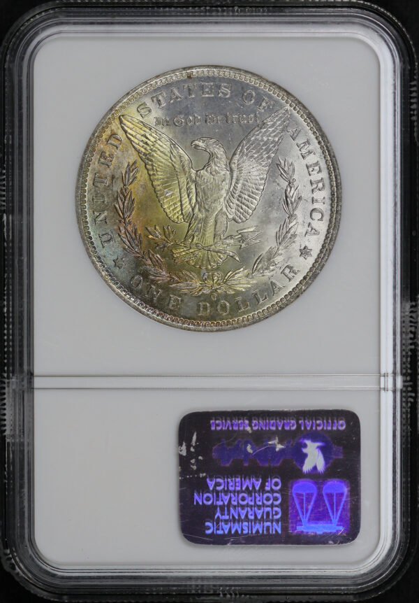 Reverse of this 1884-O Morgan Dollar NGC MS-63