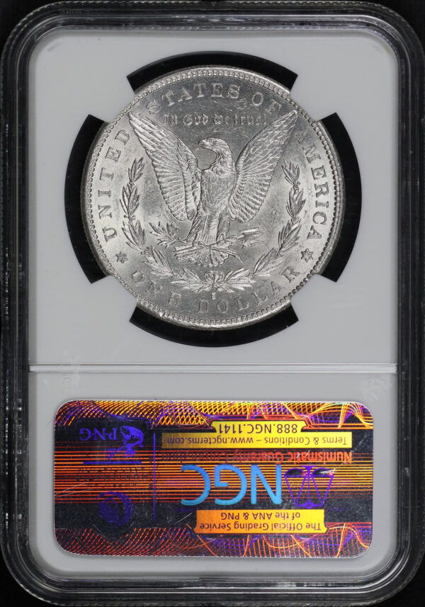 Reverse of this 1884-S Morgan Dollar NGC AU-58