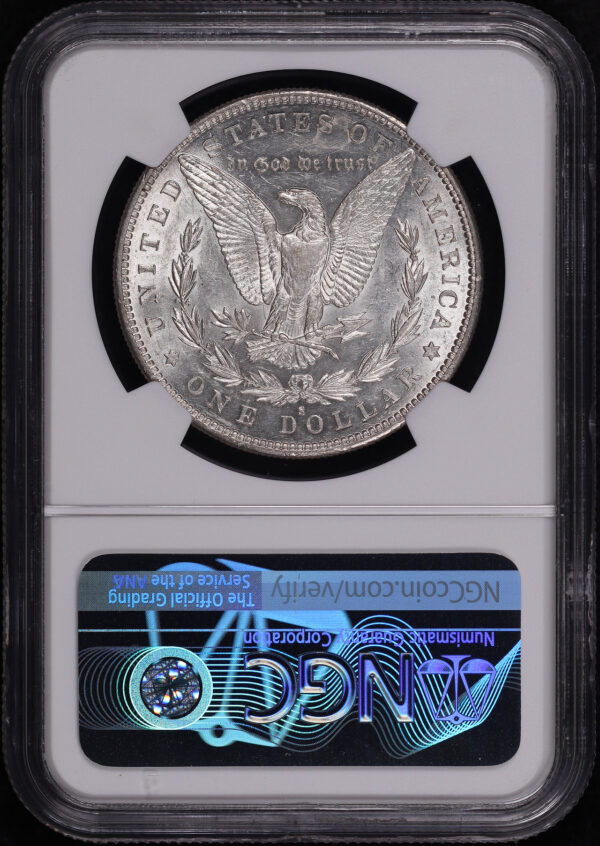 Reverse of this 1884-S Morgan Dollar NGC AU-58