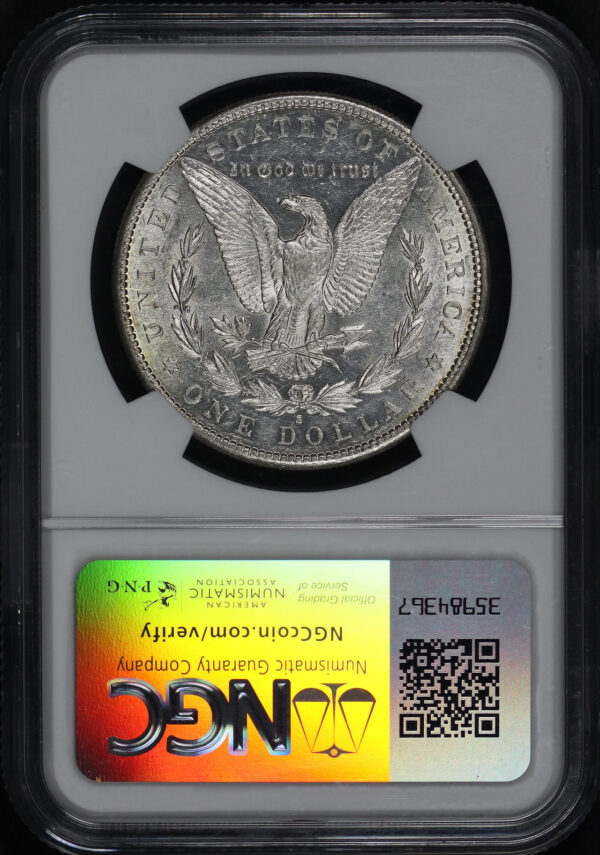 Reverse of this 1884-S Morgan Dollar NGC AU-58