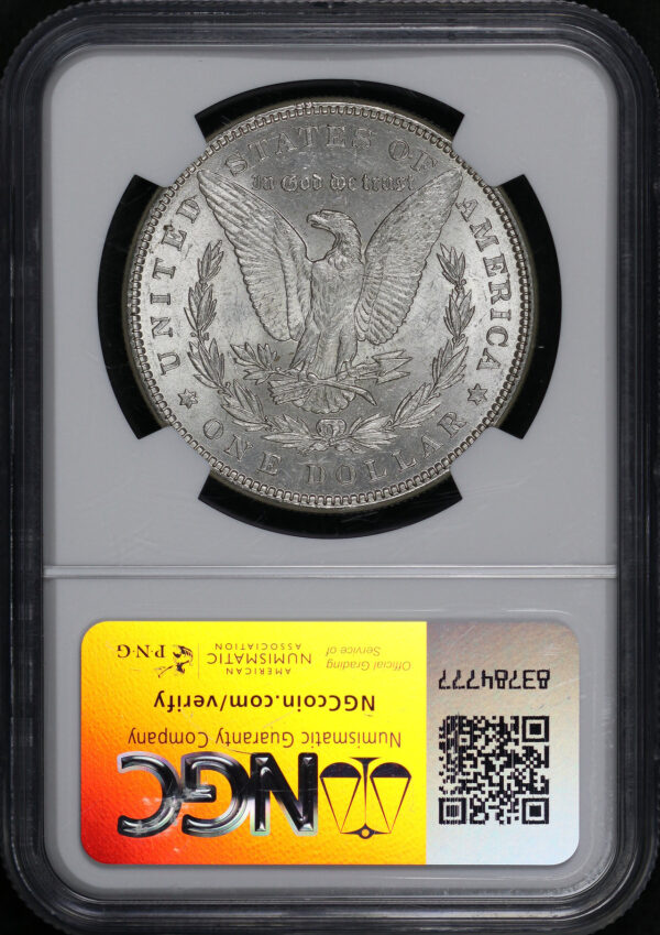 Reverse of this 1885 Morgan Dollar NGC MS-61