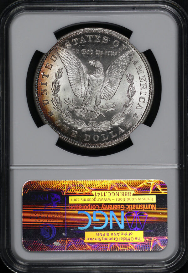 Reverse of this 1885 Morgan Dollar NGC MS-63