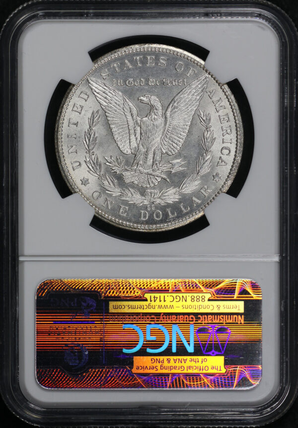 Reverse of this 1885-CC Morgan Dollar NGC MS-62