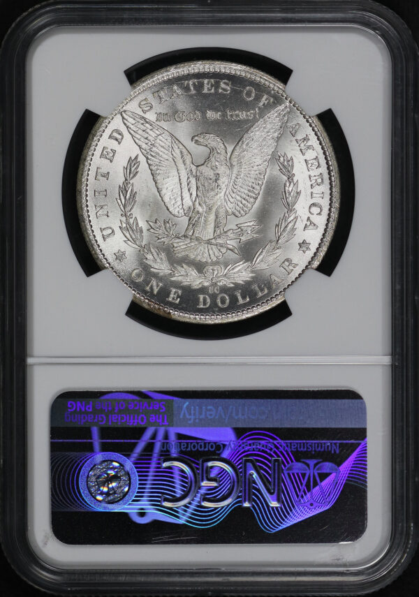 Reverse of this 1885-CC Morgan Dollar NGC MS-62