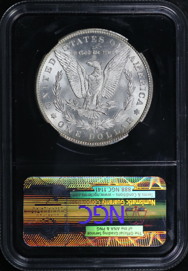 Reverse of this 1885-CC Morgan Dollar NGC MS-63 Black Retro Core