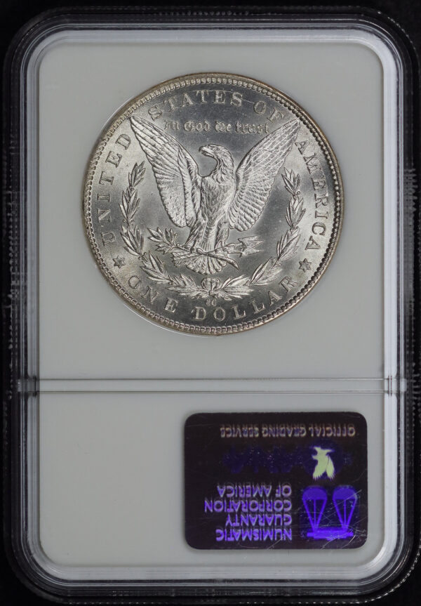 Reverse of this 1885-CC Morgan Dollar NGC MS-63