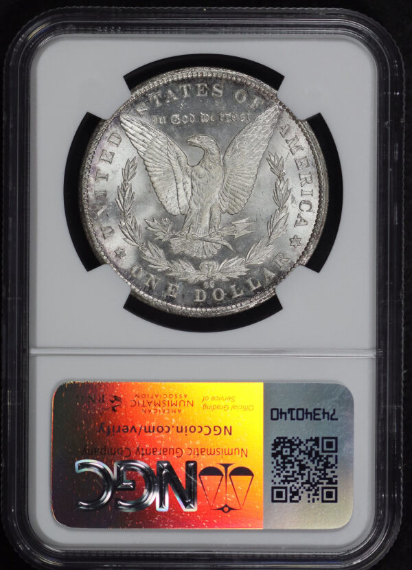 Reverse of this 1885-CC Morgan Dollar NGC MS-64