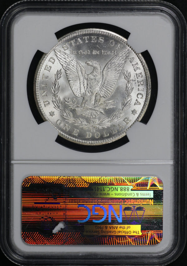 Reverse of this 1885-CC Morgan Dollar NGC MS-65