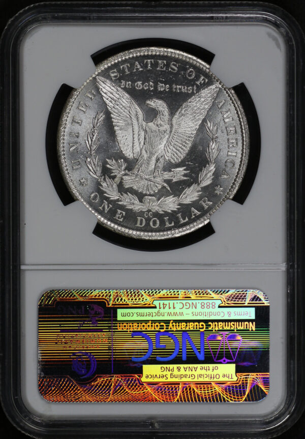 Reverse of this 1885-CC Morgan Dollar NGC MS-67 PL