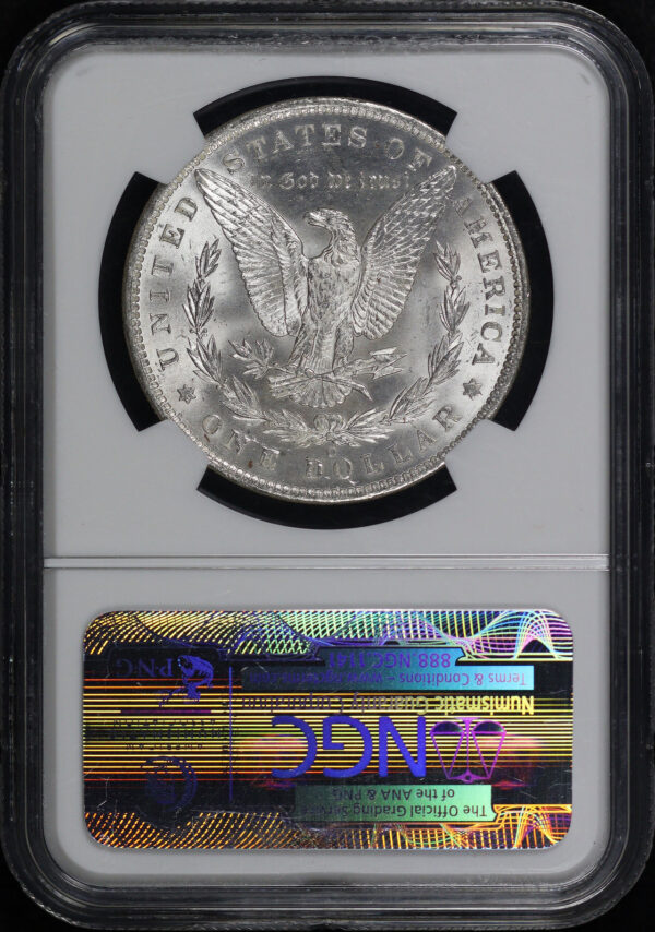 Reverse of this 1885-O Morgan Dollar NGC MS-63
