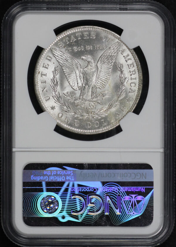 Reverse of this 1885-O Morgan Dollar NGC MS-63