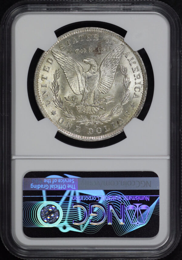 Reverse of this 1885-O Morgan Dollar NGC MS-63
