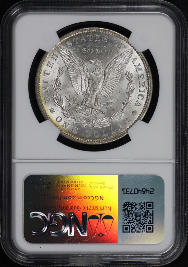 Reverse of this 1885-O Morgan Dollar NGC MS-63