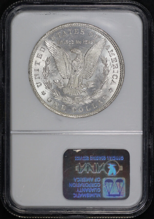 Reverse of this 1885-O Morgan Dollar NGC MS-63