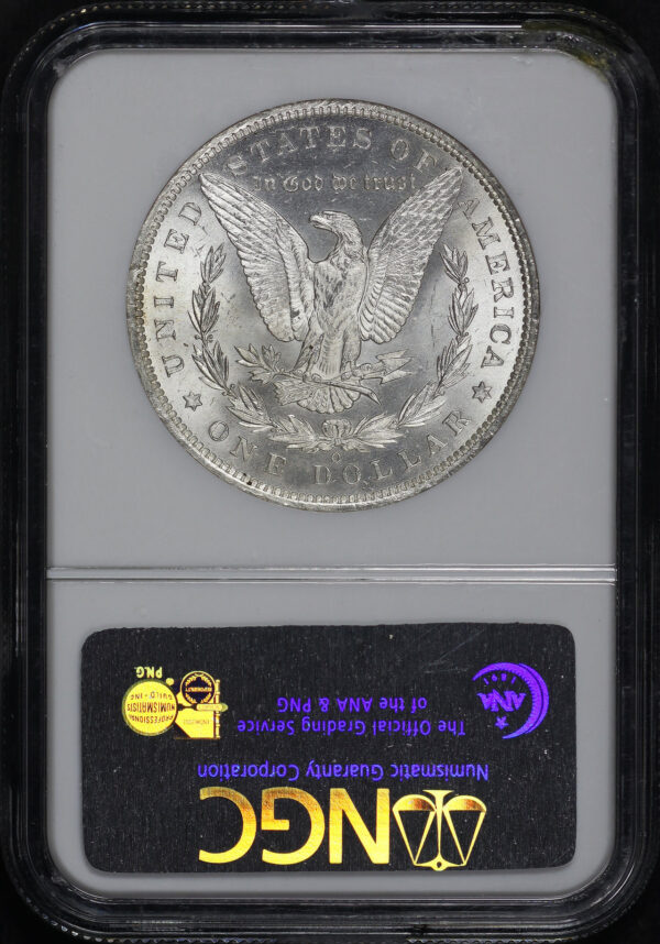 Reverse of this 1885-O Morgan Dollar NGC MS-64