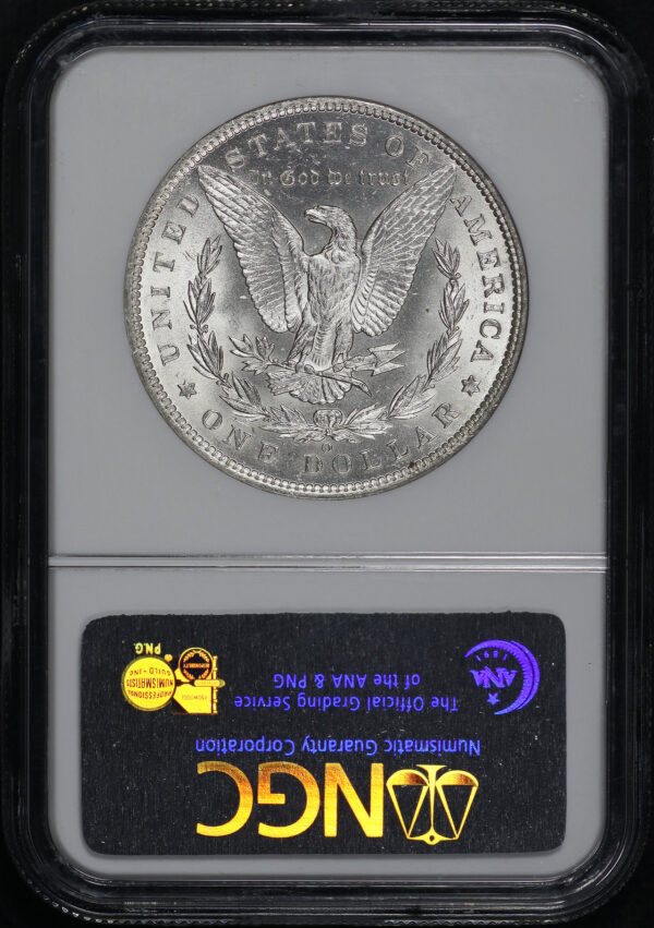 Reverse of this 1885-O Morgan Dollar GSA Hoard NGC MS-64